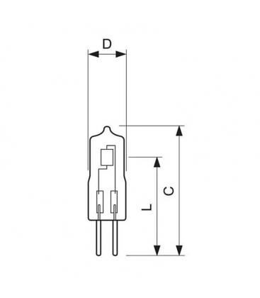 Bombilla halógena cápsula LV 14W G4 12V 11842-26249