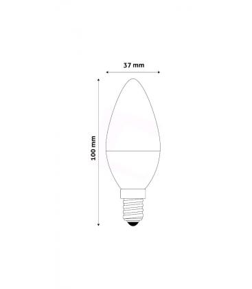 Lampada LED classica a candela 6W bianco caldo E14 - Illumina il tuo spazio 11963-26631