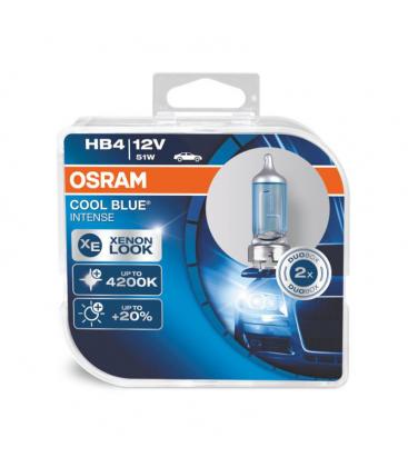 HB4 51W 12V 9006 CBI Cool Blue Intense Lampadina per auto - Confezione doppia 6260-26746