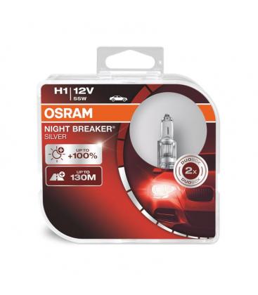 Avtomobilska žarnica H1 55W 12V P14.5S Night Breaker srebrna - Tuning 11996-26751