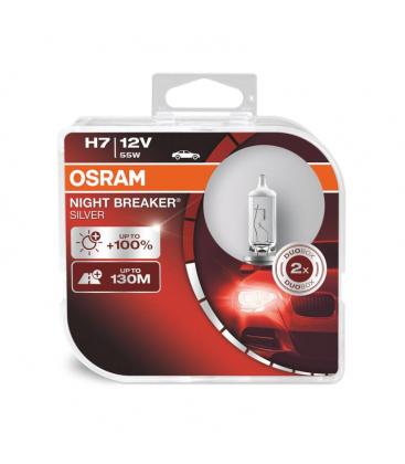 Avtomobilska žarnica H7 55W Night Breaker srebrna - dvojni paket 12000-26759