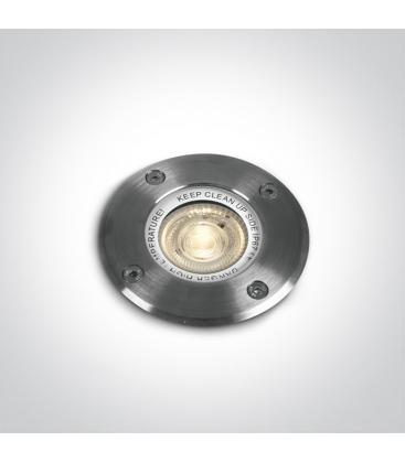 Acero inoxidable GU10 IP67 Luminaria circular de suelo para exteriores 12007-26790