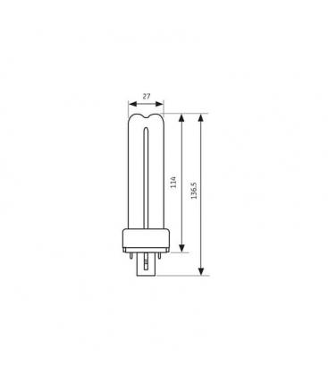 Kompaktna varčna sijalka Biax F7W 865 - G23 2G7 12017-26811