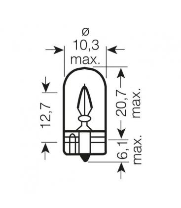 24V Truck Bulb W5W 2845 LED 1208-2841