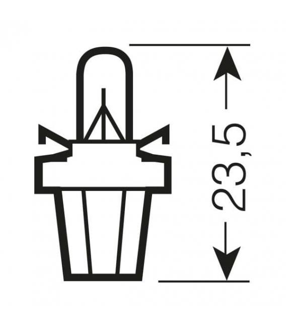 24V Lkw-Glühbirne 2741MFX 1.2W - Hell BX8.5d Option – foto