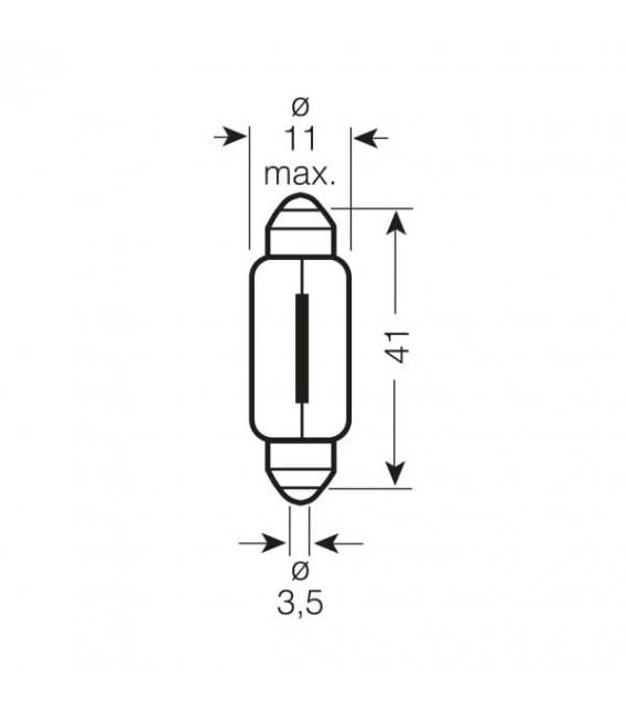 Lampadina 24V per camion 6424 SV8.5, 5W - Illuminazione ad potenza – Foto
