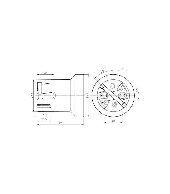 Premium Porcelain Lampholder - E40 – photo