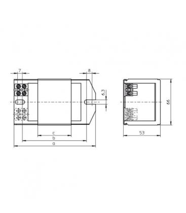 Vorschaltgerät NAHJ 70.128 Magnetisch - 220V 50Hz Hohe Intensität 4008-3076