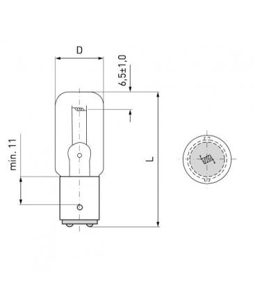 Lampe Discover 8018 15W 6V B15D FS1 - Specialty 4033-3159