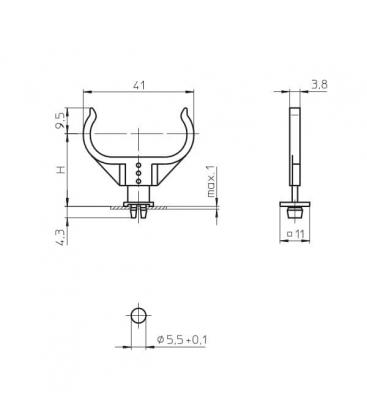 2G11 Nosilci svetilk - Bistveno 4043-3179