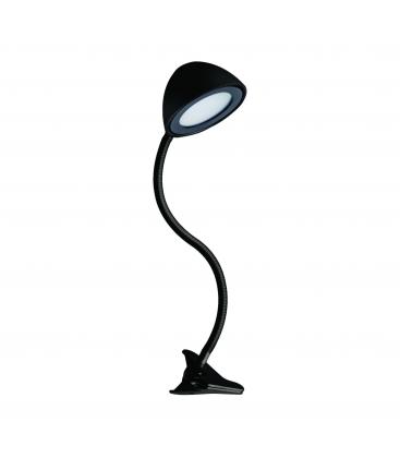 Lampada da scrivania a LED RONI Flex Clip-On Elegante finitura nera 12190-32169