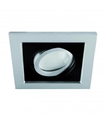 Elegante Luminaria Empotrable de Techo BORYS D GU10 220V 50W Plata Negro 12336-32313