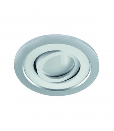 Elégant plafonnier encastré BORYS C GU10 220V 50W Silver White 12379-32355