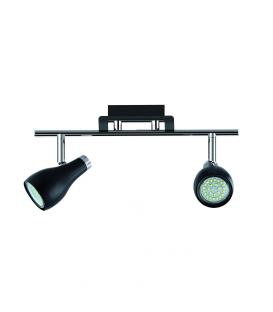 KINGA GU10 2I black / chrome