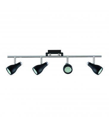 KINGA GU10 4I Luminaire Black Chrome Elegance 12408-32382