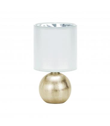 PERLO E14 Gold White Table Lamp Illuminate Your Desk 12439-32413