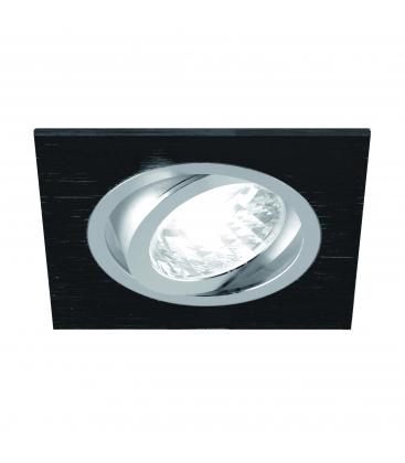 ALUM D GU10 Black Chrome Recessed Luminaire 12519-32488