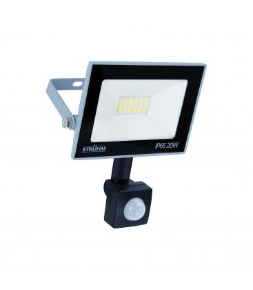 LED reflektor s senzorjem gibanja 20W siv 12625-32586