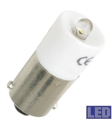 Ba9s S.LED Bombilla de luz blanca 24-28V AC DC Linterna antorcha 4080-3284