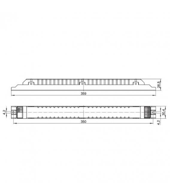ELXe 238.527 Electronic Ballast for T8 Bulb – photo