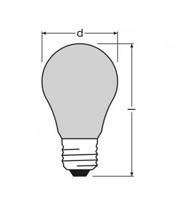 11W E27 Rote Deko-Glühbirne - Farbige Lampen 6039-3509