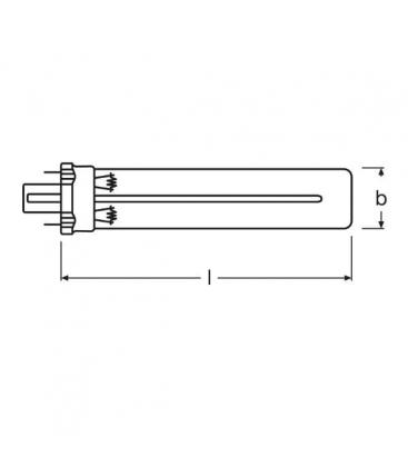 7W HNS S - Lampada di sterilizzazione UV-C ad efficienza 6041-3515