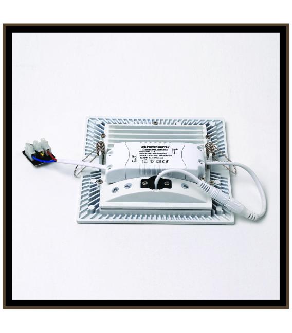 Plafón empotrable LED MILTON D 12W WW Blanco – foto