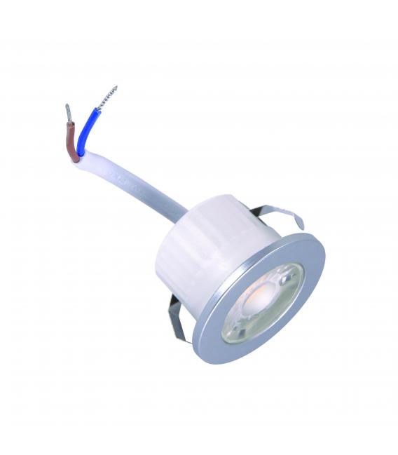 Luminaire LED résistant à l'eau FIN C 3W Silver - Plafond/Mur – Photo