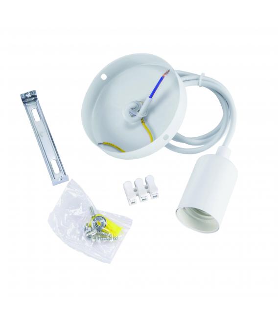 Pendant Luminaire UNO E27 CLG White 220V, 60W, Modern Design – photo