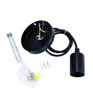 Luminaire plafonnier UNO E27 CLG Noir 220V, 60W, Elegant 12728-36758