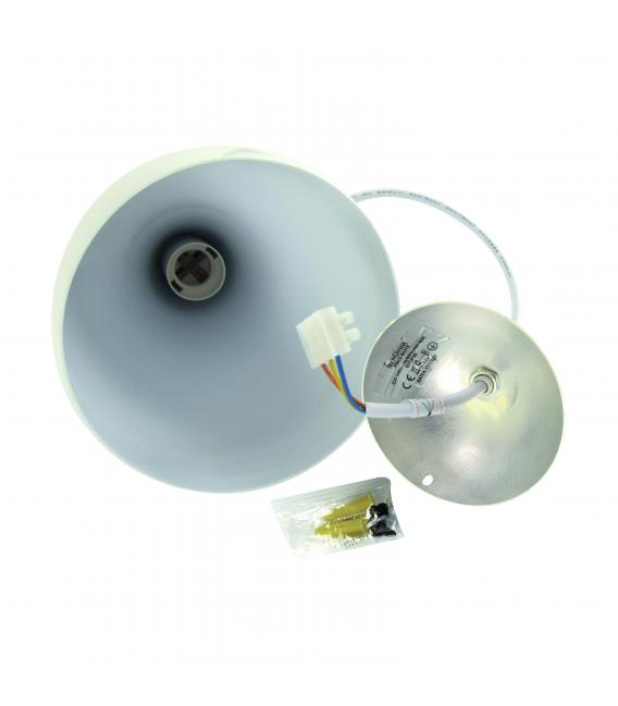 JUSTA Plafonnier suspendu blanc 120V, 60W, culot E27 – Photo