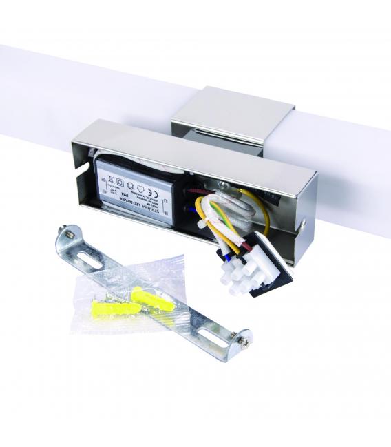 Wasserdichte LED-Wandleuchte 8W Chrom NW – foto
