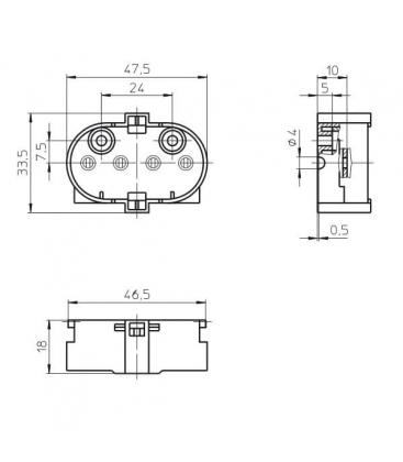 Portalámparas 2G11 - Esencial 6105-3688