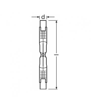 Linear Halogen Light Bulb 48W R7s 74,9mm - Eco-Friendly Option 6107-3694