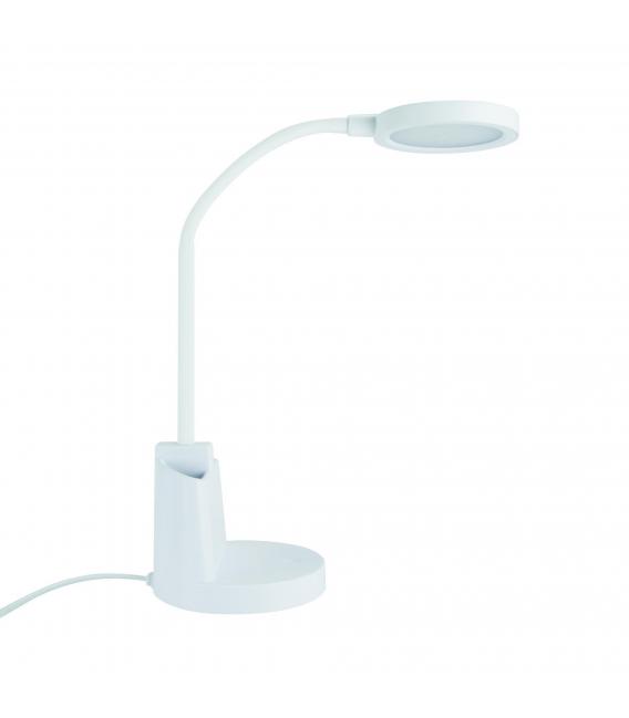 LABOR LED-Schreibtischlampe mit 3-stufiger Helligkeit und Bleistifthalter - Weiß – foto