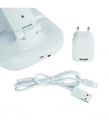ZET Lámpara de escritorio LED blanca - Brillo ajustable, control táctil del color 12644-36974