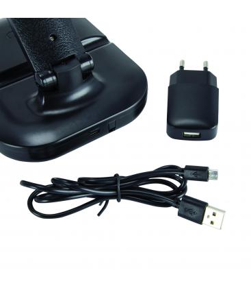 ZET Lámpara de escritorio LED en negro - Brillo y color ajustables 12645-36977