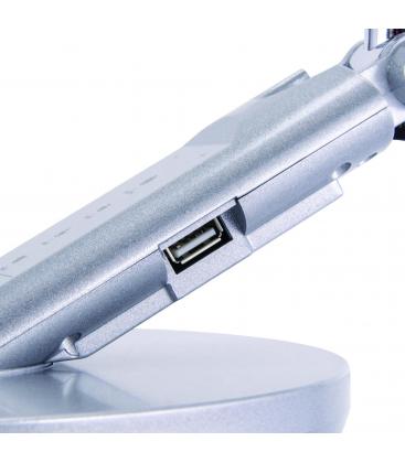 RAMZES Lámpara de Escritorio LED Plateada - Elección Premium para Usuarios 12805-36980