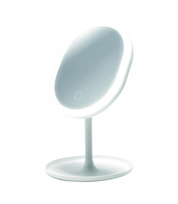 Valorizzate la vostra bellezza con lo specchio da tavolo a LED PRINCESSA Bianco – Foto