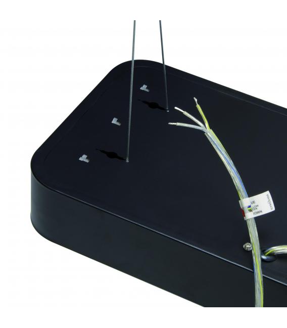 FLARA 45W LED Luz Colgante Negro, Blanco Natural – foto