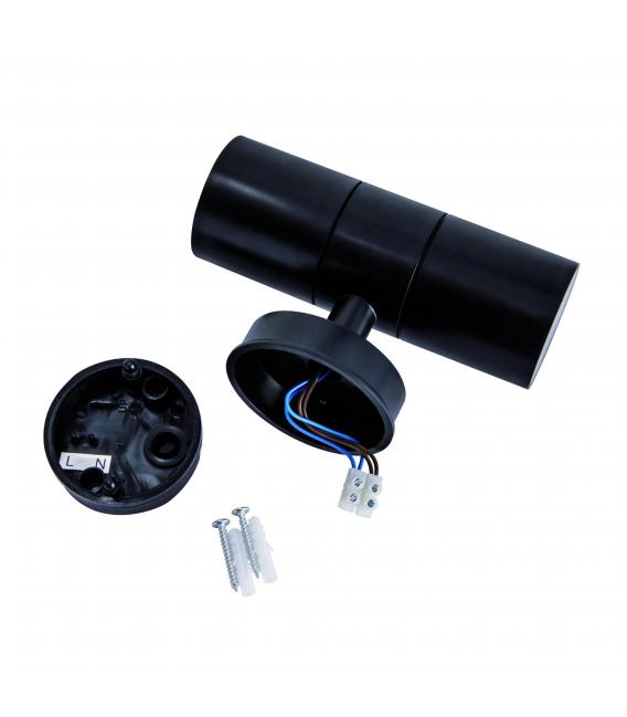 Luminaria de exterior antipolvo GORDON 2 x GU10 Negra – foto