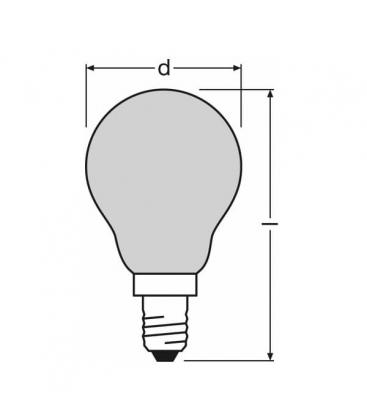 Ampoule colorée Blue Decor P 11W E14 133-374