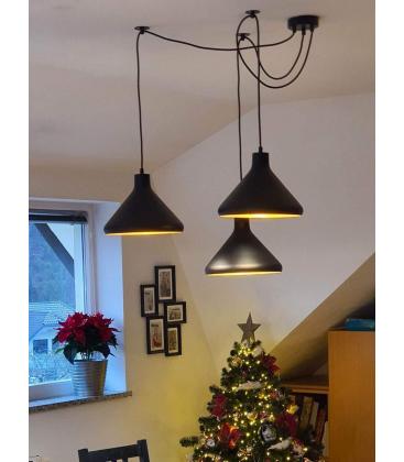 Luminaria colgante GALAXA 18 Negro Oro 12421-38075