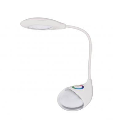 BOA Lampe de bureau à LED blanches avec éclairage RVB et trois niveaux 13557-38102