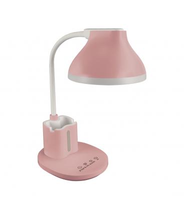 DEBRA LED-Schreibtischlampe einstellbare Helligkeit in Pink und Weiß 13562-38110