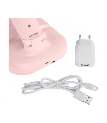 ZET Lámpara de escritorio LED rosa - Brillo ajustable, control táctil del color 13564-38119
