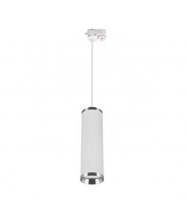 FRIDA TRA 20 GU10 White Chrome Track Light Luminaire 100cm Pending 13611-38215