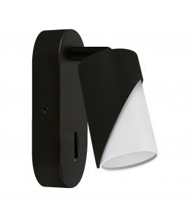 ZEBRA WLL GU10 noir / blanc, avec interrupteur