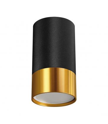 PUZON DWL GU10 Negro Oro Luminaria de techo 13622-38226