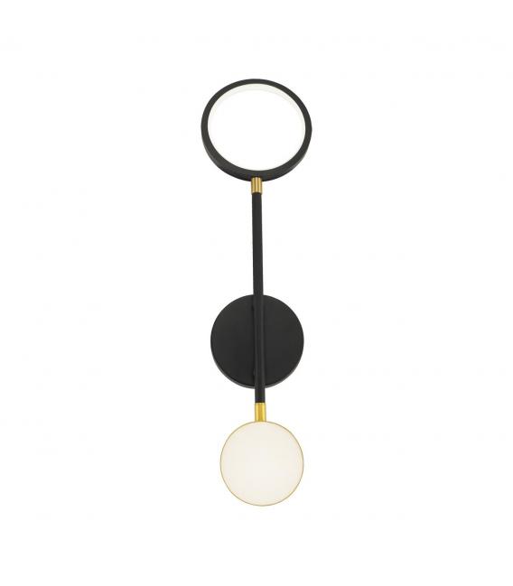 Apparecchio LED a parete OMEGA LED I 10W nero/oro NW – Foto